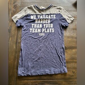 Victoria Secrets Pink Dallas Cowboys Football T-Shirt Womens Large Game Jersey